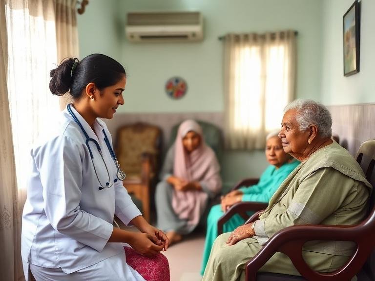 Elderly Care And Old Home Project